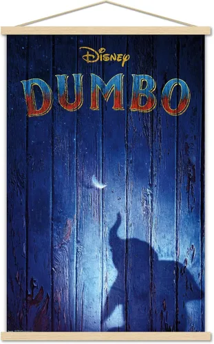 Vista 15 de Trends International Disney Dumbo - Póster de pared Teaser, 14.725 x 22.375 pulgadas, versión enmarcada de madera de granero Versión enmarcada