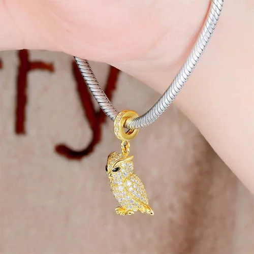 Vista 7 de GNOCE Pendant Animal Giraffe Charms for Bracelet 925 Sterling Silver Alpaca Camel Rhinoceros Zebra Dangle Charms for Women Men Girls Jewelry Gift