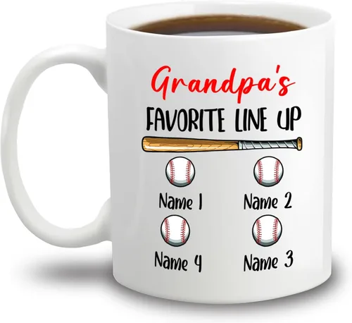 Vista 10 de Tazas con fotos personalizadas para abuelo, regalo para el mejor abuelo del mundo, taza de café personalizada para abuelo, taza para abuelos