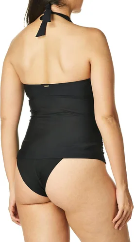 Vista 2 de Calvin Klein Traje de baño tankini liso con copas suaves extraíbles para mujer