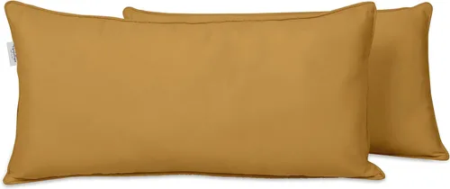 Vista 54 de Funda de almohada lumbar de tela de poliéster para interiores y exteriores, impermeable, rectangular, para todo tipo de clima, para muebles