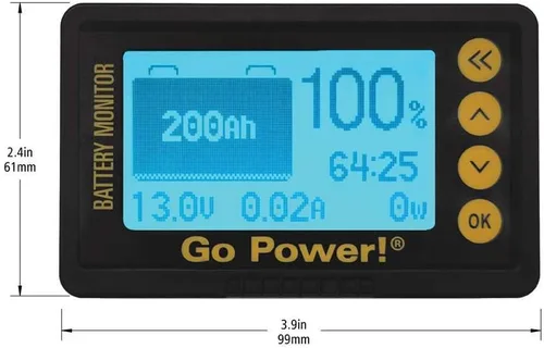 Vista 3 de GO POWER! 82958 GP-BMK-25 Kit de monitor de batería, negro