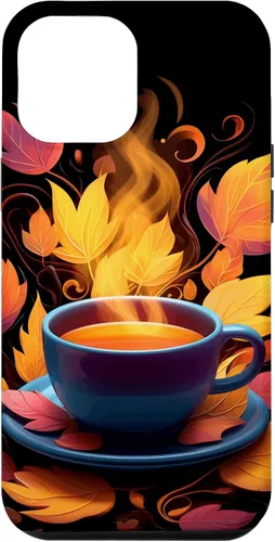 Vista 25 de iPhone 16 Coffee Autumn Leaves Fall Season Caffeine Thanksgiving Case