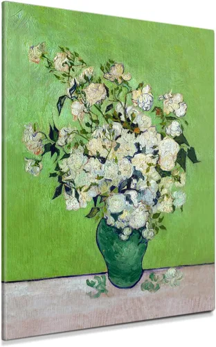 Vista 46 de Serie de pinturas de Vincent Van Gogh (favoritos). Reproducción de arte clásico de Van Gogh, impreso en lienzo, Algodón, Almond Blossom, 16x20
