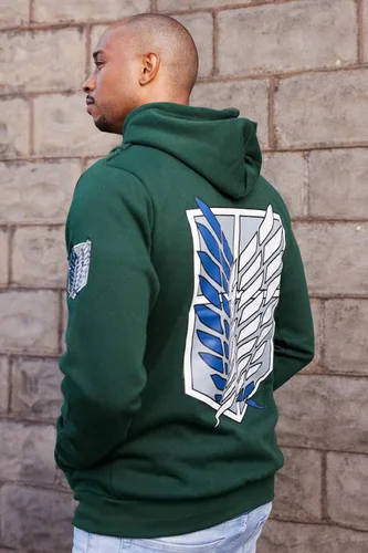 Vista 6 de Ripple Junction Attack on Titan - Sudadera con capucha unisex para adultos, estilo militar, con cremallera completa