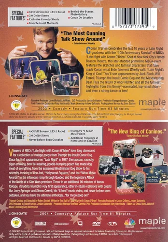 Vista 2 de Late Night With Conan O'Brien 10th Anniversary SpecialThe Best of Triumph the Insult Comic Dog