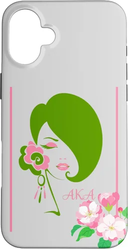 Vista 23 de Black Sorority Excellence Beautiful Woman Pink & Green Case for iPhone 17