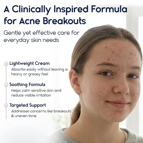 Vista 6 de Pharmlitalia Crema para el acné de ácido azelaico 15 para la cara, alivio del enrojecimiento, tratamiento de rosácea para la cara, alivia el acné
