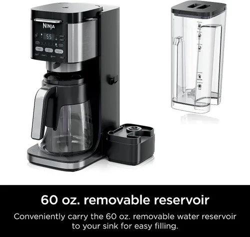 Vista 13 de Ninja Cafetera de goteo DualBrew Pro Café caliente y helado Compatible con cápsulas K-Cup 3 estilos de preparación (Clásico, Rico y Helado)