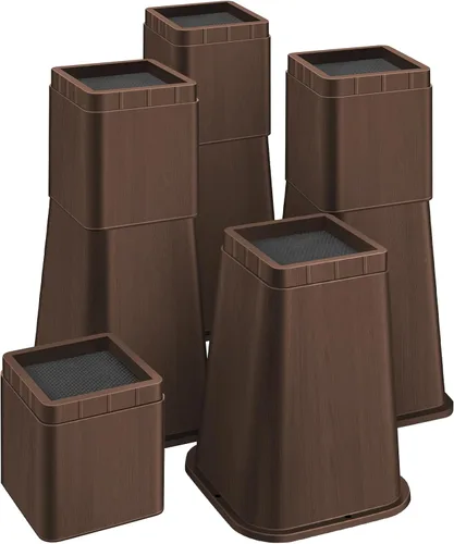 Vista 10 de shouwuhho Elevador de Cama de 8 Pulgadas de Alta Resistencia, Elevador de Muebles de 12" 8" 4" para Mesa, Pata de Escritorio, Sofá, Sofá Cama