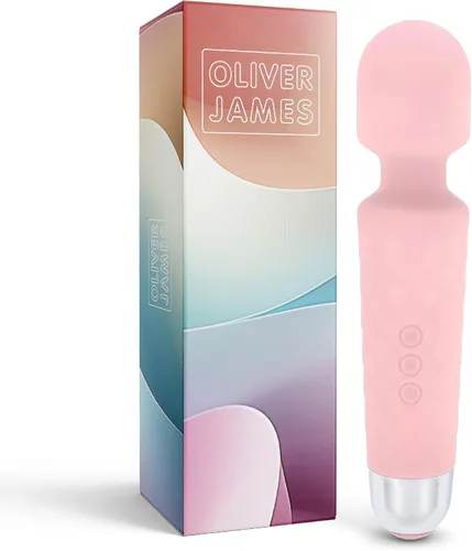 Vista 15 de Oliver James Vibrador de Varita para Mujeres - Vibrador Dildo de Juguete para Adultos Silencioso con 20 Patrones y 8 Velocidades Batería de 6
