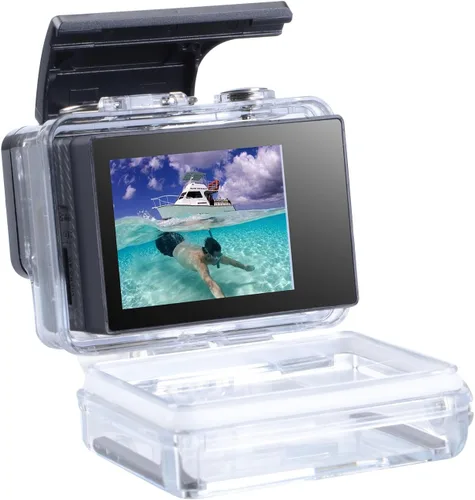 Vista 4 de Suptig Pantalla LCD de 2.0 pulgadas LCD BacPac pantalla no táctil para Gopro Hero 4 Hero 3+ Hero 3 Hero 2 con cubierta trasera impermeable