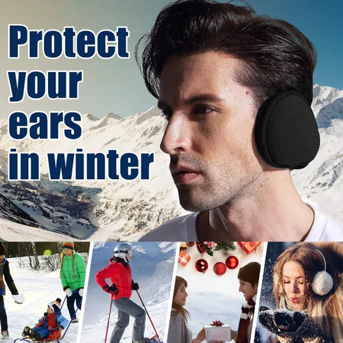 Vista 6 de Metog Calentadores de oído plegables unisex Polar Fleecekints Winter EarMuffs