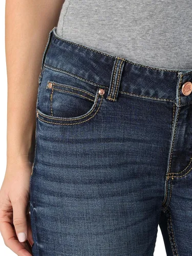 Vista 6 de Wrangler Jeans para mujer Cash de tiro medio con dobladillo ventilado Ultimate Riding