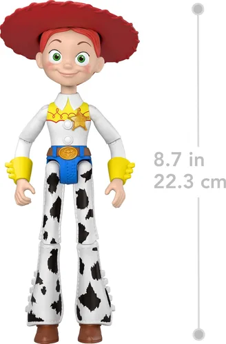 Vista 5 de Mattel Figuras de acción de Toy Story de Disney y Pixar de 7 pulgadas, personajes clave de escala de juego, 8 articulaciones más posables con diseño