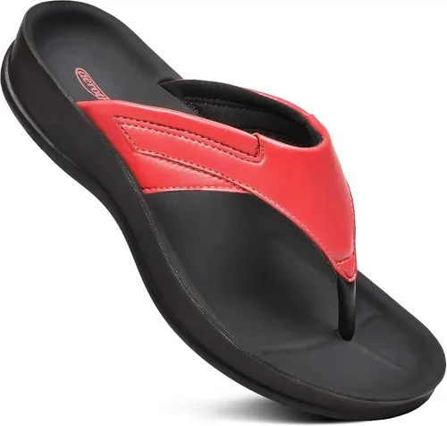Vista 22 de AEROTHOTIC - Sandalias de verano con soporte de arco, ortopédicas, con tiras, cómodas, con almohadilla suave, antideslizantes, con poste