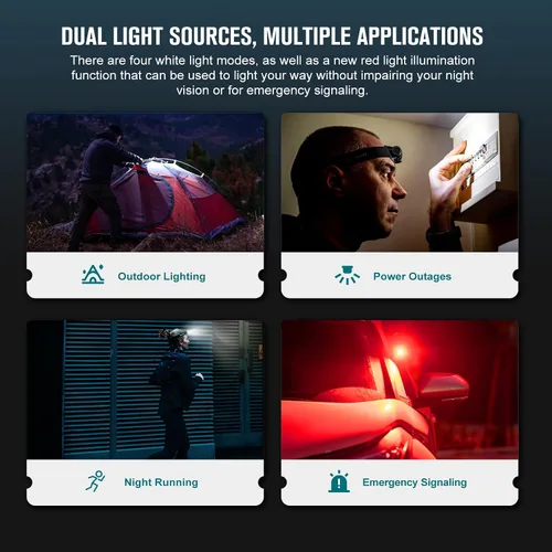 Vista 4 de OLIGHT Perun 2 Mini linterna frontal LED de 1100 lúmenes, linterna frontal recargable con opción de luz roja, ideal para trabajar, senderismo, Negro