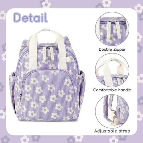 Vista 5 de Bluboon Mochila infantil para niñas y niños de 2 a 4 años, lindas mochilas de 12 pulgadas para preescolar, mochilas para guardería, escuela, viajes
