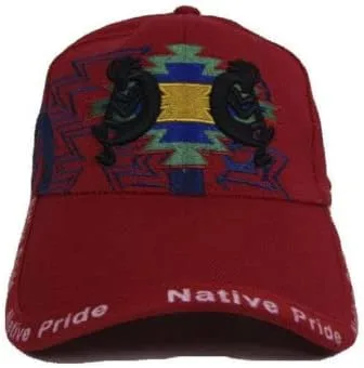 Vista 4 de Sombrero de bola de sombra de nativo americano indio nativo