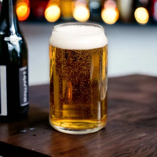 Vista 5 de Oojami 30 piezas de vasos desechables de plástico sin tallo a prueba de roturas en forma de lata, libres de BPA, para cerveza, café helado
