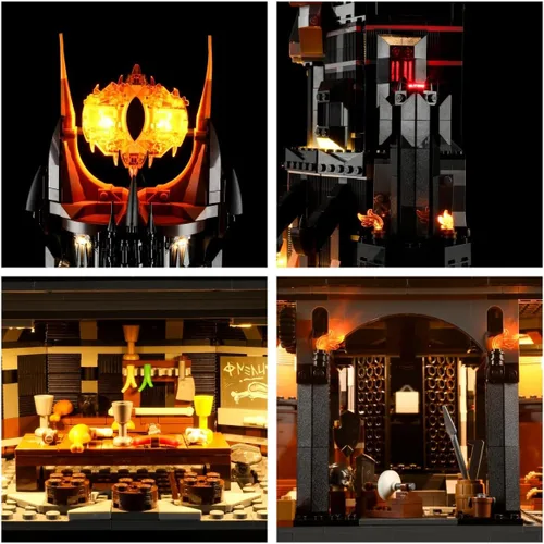 Vista 5 de LIGHTAILING Luz para Lego-10333 Barad-dûr – Kit de iluminación LED compatible con modelo de bloques de construcción Lego – no incluye el juego