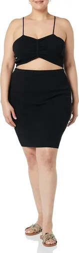 Vista 4 de The Drop Minivestido tipo suéter ajustado con tiras Ailyn para mujer