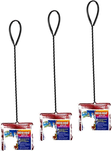 Vista 21 de PENN-PLAX Quick-Net Red para peces de acuario – Duradera, fuerte y segura – El color puede variar (azul o verde) – Red de 6 x 5 pulgadas – Mango