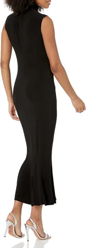Vista 2 de Norma Kamali Women's Sleeveless Turtle Fishtail Dress to Midcalf