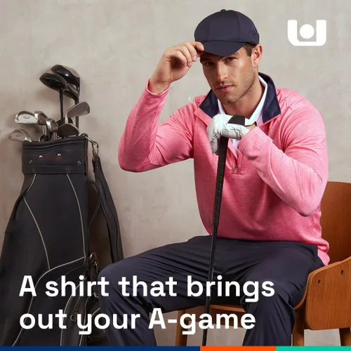 Vista 9 de Long Sleeve Golf Shirt Men 14 Zip Pullover Mens Long Sleeve Sun Protection Shirts UPF 50 Lightweight Athletic Pullover