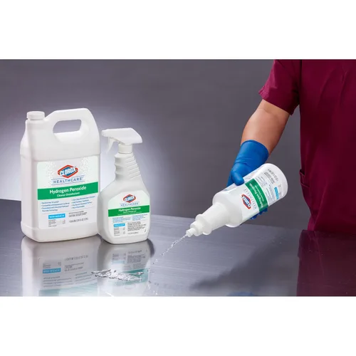 Vista 5 de Clorox Healthcare Peróxido de Hidrógeno Limpiador Desinfectante Tira Superior, 32 Onzas