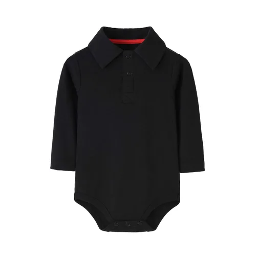 Vista 11 de Teach Leanbh - Body para bebé de algodón, manga larga, color puro, 3 a 24 meses (3 meses, azul bebé)