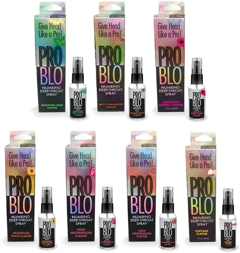 Vista 2 de Little Genie Productions 84965: Pro Blo Numbing Garganta Spray Melocotón 1Oz