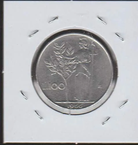 Vista 2 de 1966 IT Classic Head Right 100 Lire Choice Extremely Fine