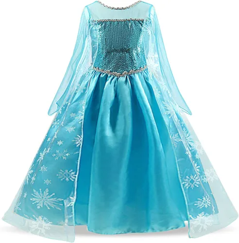 Vista 3 de Nileafes Disfraz de princesa para niña fiesta de cumpleaños disfraz de cosplay para niños