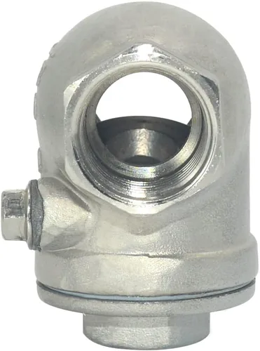 Vista 5 de 1/2" Válvula de retención de giro de acero inoxidable SS316, rosca hembra NPT x hembra, WOG 200 PSI PN16 CF8M