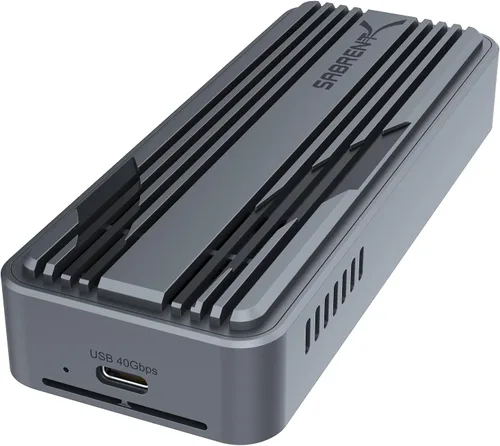 Vista 11 de Sabrent Caja sin herramientas USB 3.2 Tipo-C para SSD M.2 PCIe NVMe y SATA (EC-SNVE)