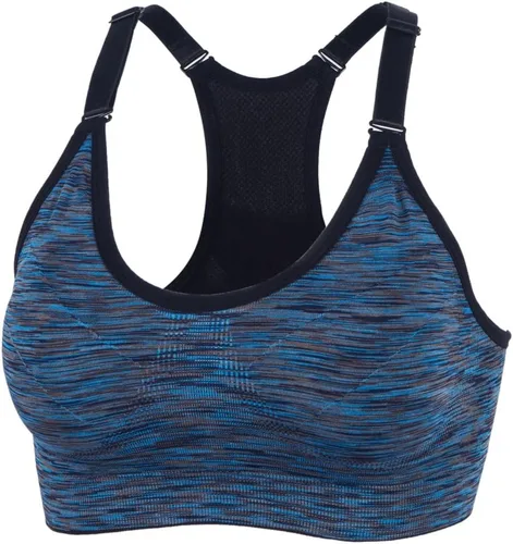 Vista 28 de Medium Support and Removable Pad Tank Top Racerback Post Surgery Sports Bras for Women Albaricoque/Negro/Gris
