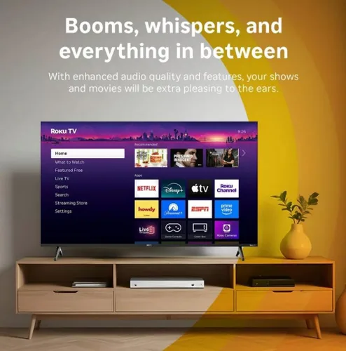 Vista 3 de Roku Hiro H24C2C4 - Televisor LED inteligente de pantalla plana HD de 24 pulgadas y 720p con audio Dolby para transmisión, con Wi-Fi, Bluetooth