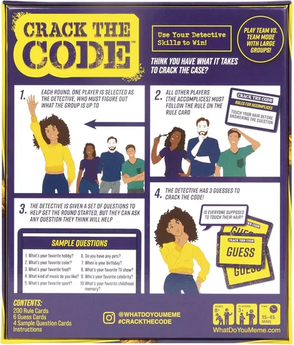 Vista 7 de WHAT DO YOU MEME? Crack the Code - Una familia de juegos de misterio para niños de deducción social
