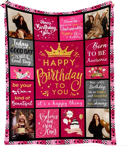 Vista 21 de D-Story Manta personalizada con foto, entrega al día siguiente, hecha en EUA, Manta de collage personalizada, haz una manta personalizada