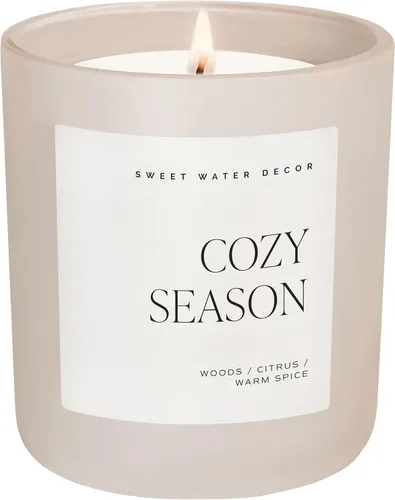 Vista 14 de Sweet Water Decor Vela de otoño para el hogar, perfumada - Manzana Maple & Bourbon - Vela de cera de soja de larga duración 70 horas de combustión