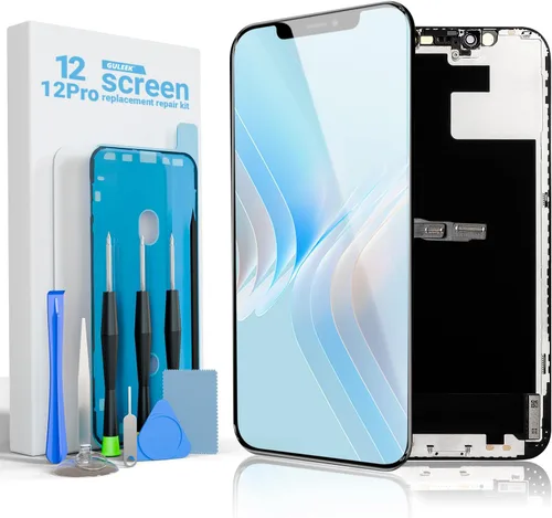 Vista 18 de Reemplazo de pantalla LCD de 5.4 pulgadas para iPhone 12, montaje digitalizador táctil 3D con herramientas de reparación, protector de pantalla