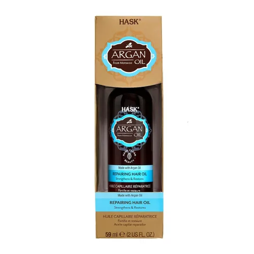 Vista 4 de Hask Aceite reparador de aceite de argán para el cabello, 5/8 oz (paquete de 12)
