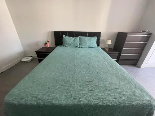 Vista 5 de Manta de muselina 100% algodón, colcha de 4 capas, funda de cama suave de muselina de algodón turco, colcha reversible, turquesa