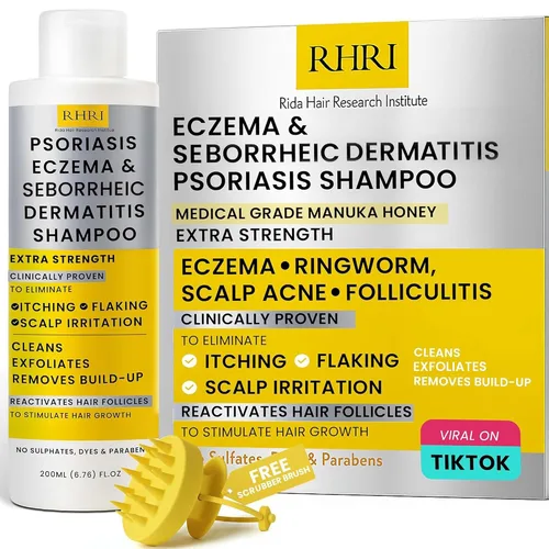 Vista 6 de Rida Hair Research Institute Crema para la psoriasis para el cuero cabelludo, la cara y el cuerpo Crema de eczema para adultos Tratamiento