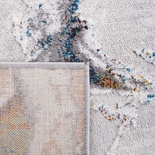 Vista 33 de SAFAVIEH Amelia Collection - Alfombra decorativa de 2 x 4 pies, gris y negro, diseño abstracto moderno, no desprende pelusa y de fácil cuidado