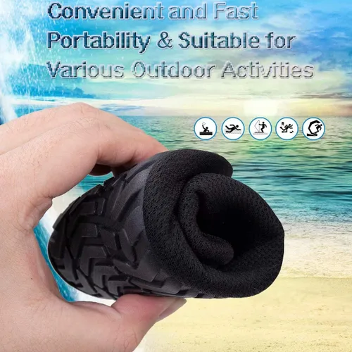 Vista 5 de YALOX - Zapatos de agua para deportes al aire libre, playa, natación, acuáticos, secado rápido, zapatos tipo calcetines, calzado descalzo para surf