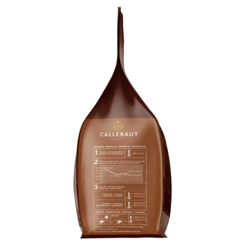 Vista 2 de Callets belgas de chocolate con leche (chispas) para hornear - 33.6% - 1 bolsa, 5.5 libras