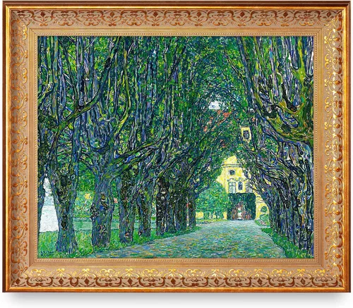 Vista 53 de A&T ARTWORK Avenue to Schloss Kammer por Gustav Klimt. Las reproducciones de arte clásico del mundo, impresiones en lienzo giclée para decoración