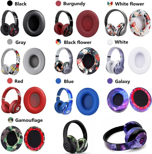 Vista 7 de Studio 3.0 - Almohadillas de repuesto para auriculares Studio 2.0, compatible con Beats by Dr.Dre Studio 2 con cable/inalámbrico y auriculares